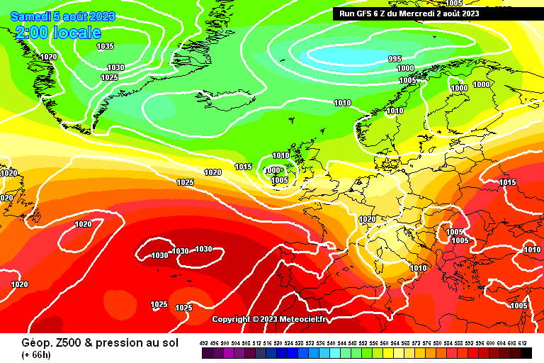 vortice italico sabato 5 agosto - fonte: meteociel.fr